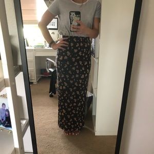 **RARE** brandy Melville sunflower maxi skirt